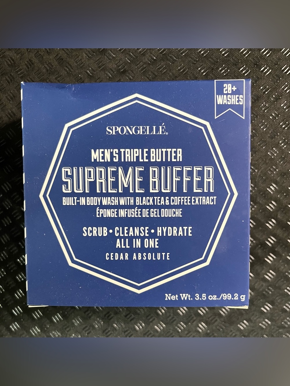 Spongellé Men's Triple Butter Supreme Buffer – Blue